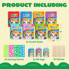 JOYIN wooden scratch-art styluses shown for smooth scratching sessions