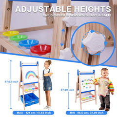 Joyooss adjustable-height easel legs extend to grow with children