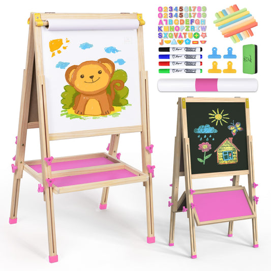 Joyooss Art Easel folded for compact storage, ideal for small spaces.