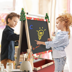 Joyooss easel includes paper rolls and tools for color exploration.