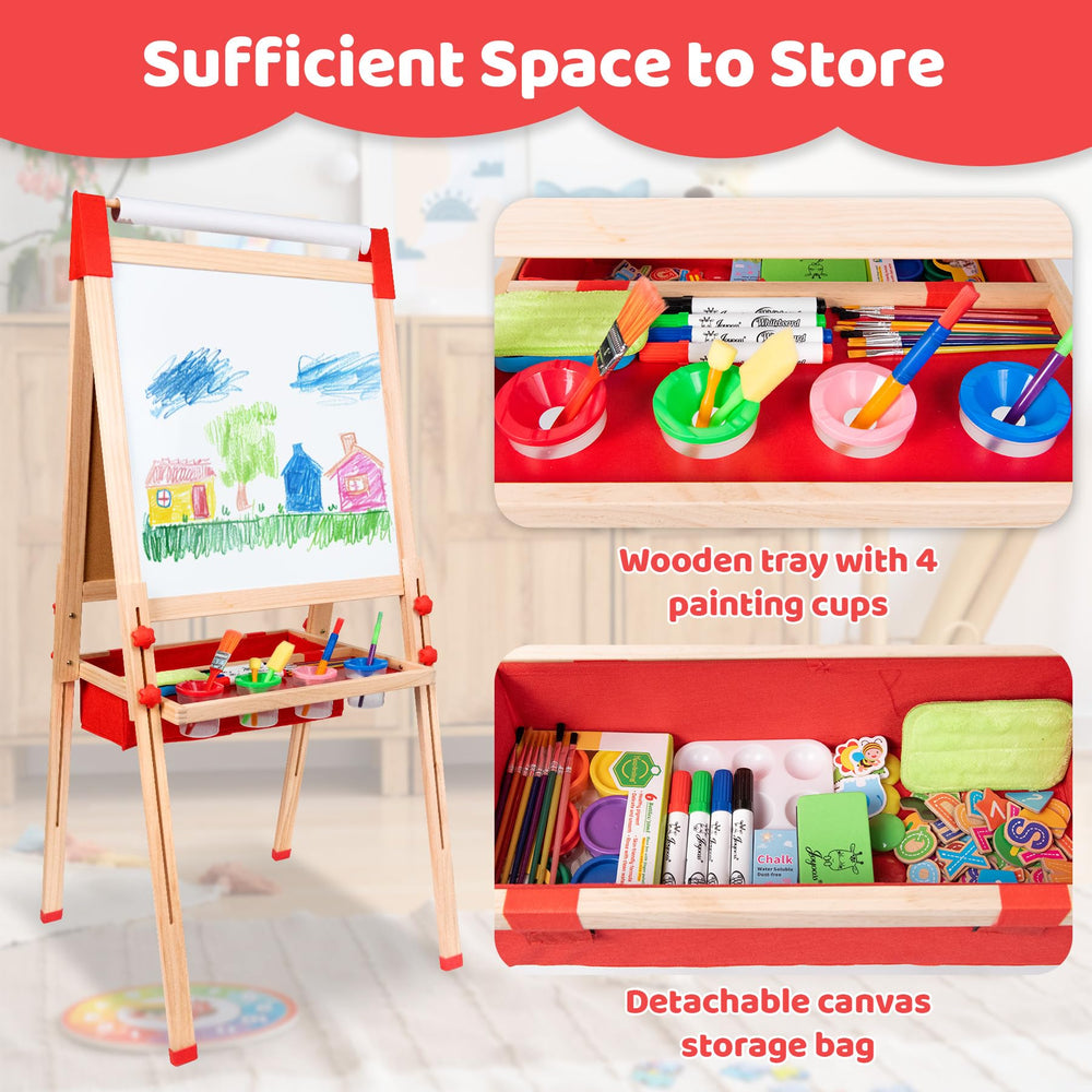 Joyooss wooden tray and storage bag keep tools organized.