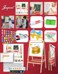 Joyooss Complete accessory pack includes markers, chalk, eraser, magnets, clips.