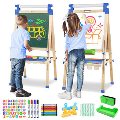 Joyooss adjustable-height kids easel grows with your child for years of art