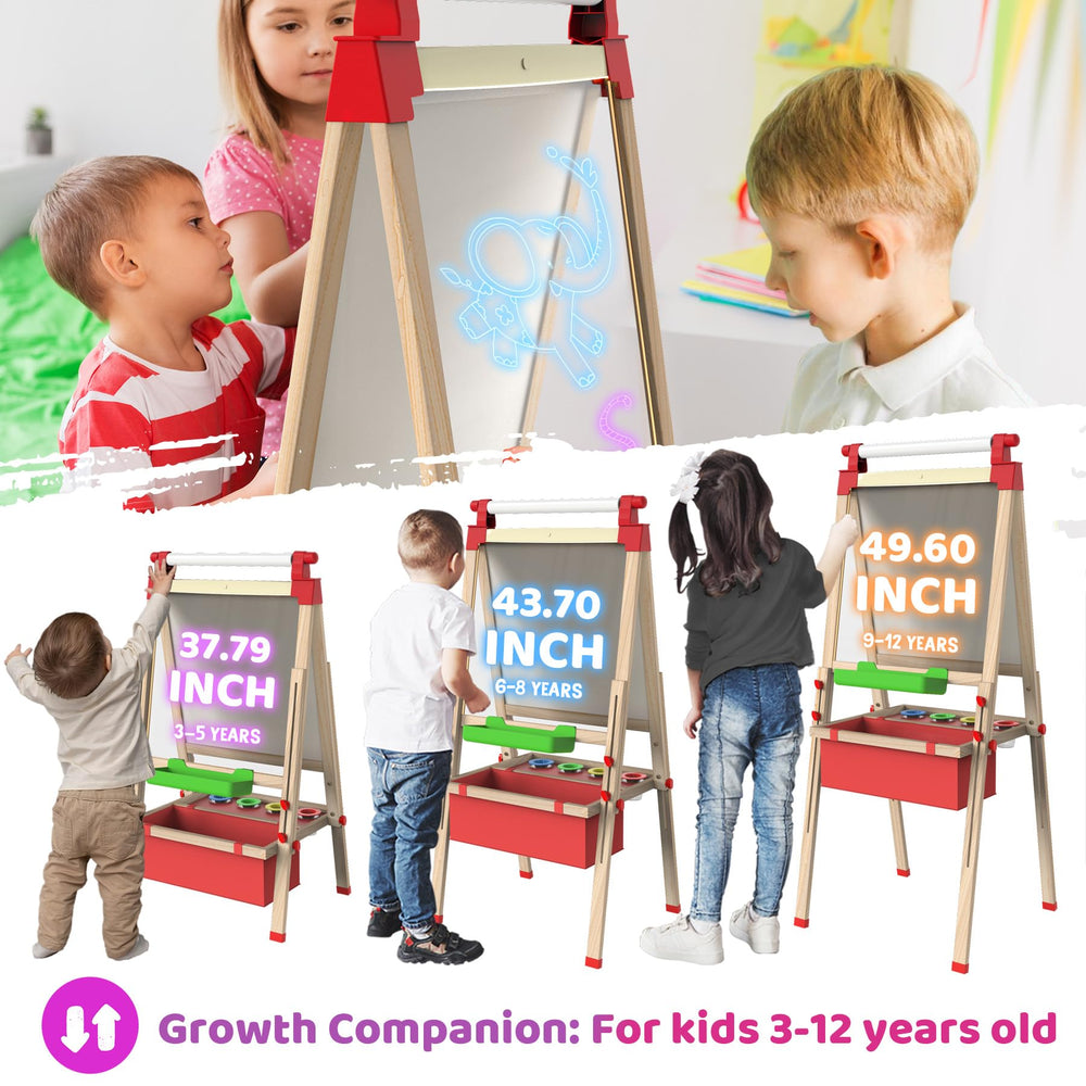 JOYOOSS LED easel glowing board with illuminated surface for tracing and ideas.