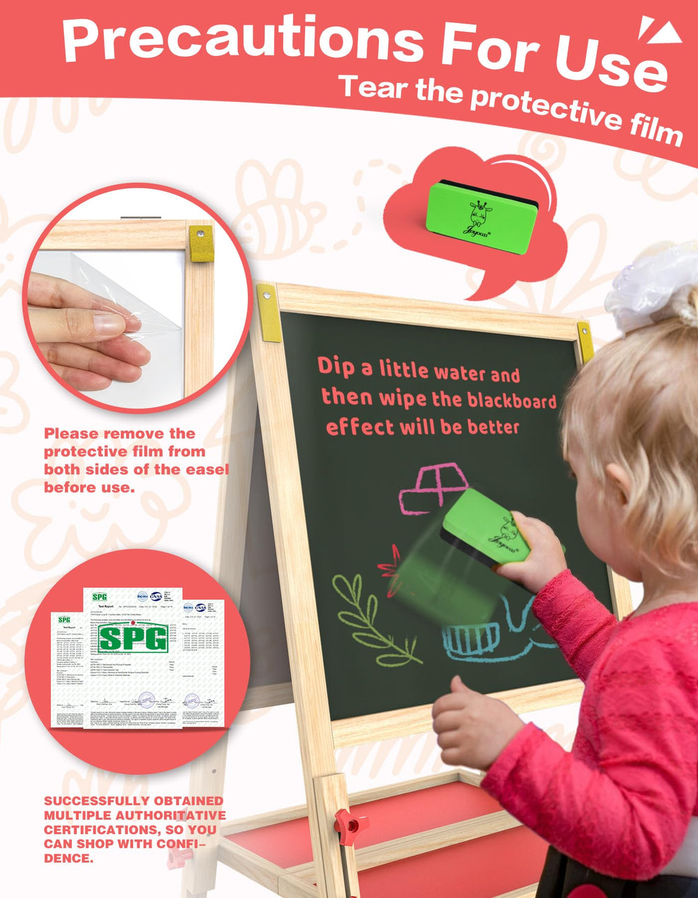 Joyooss Paper roll compatible design supports wider art projects.