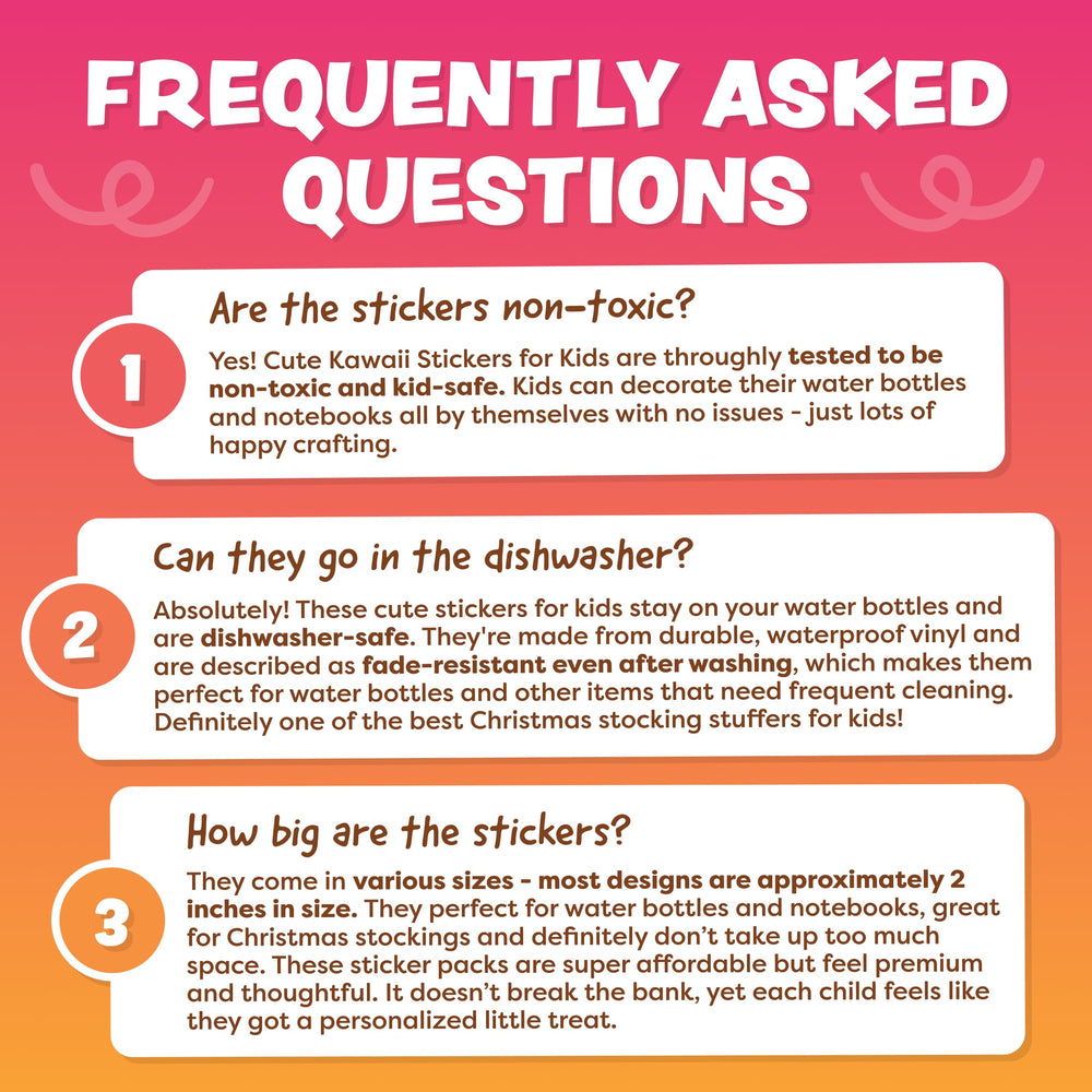 Joyousa stickers apply easily, peel without residue, and reapply.