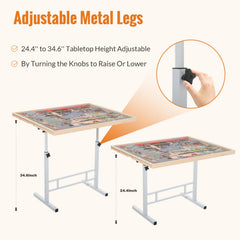 JoyPcsTable dust-proof cover protects puzzles from dust and spills when paused.