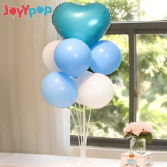 JOYPOP balloon stand outdoor stability with weighted base suggestion.