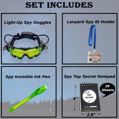 JOYRANGE Top Secret Notepad included for covert notes and stories.