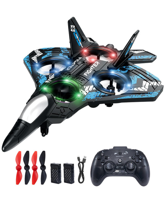 JoyRapt drones kid RC plane performing 360 flip for beginner pilots