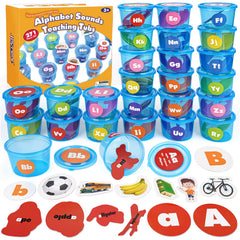 Joyreal Alphabet Soup Sorters Cans helping toddlers practice letter recognition through sorting.