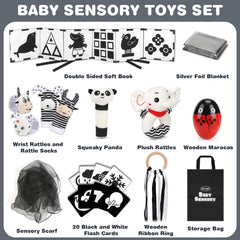 Joyreal black and white flash cards boost early visual focus and attention.
