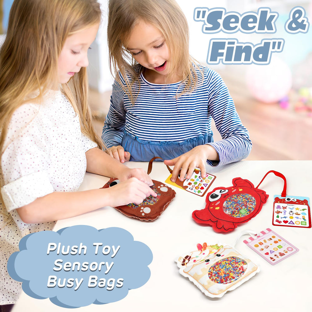 Joyreal Busy Bag prompts card visual supports learning through objects.