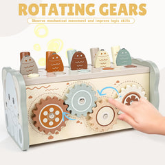 Joyreal natural wood toy with smooth edges and water-based finish for safe play