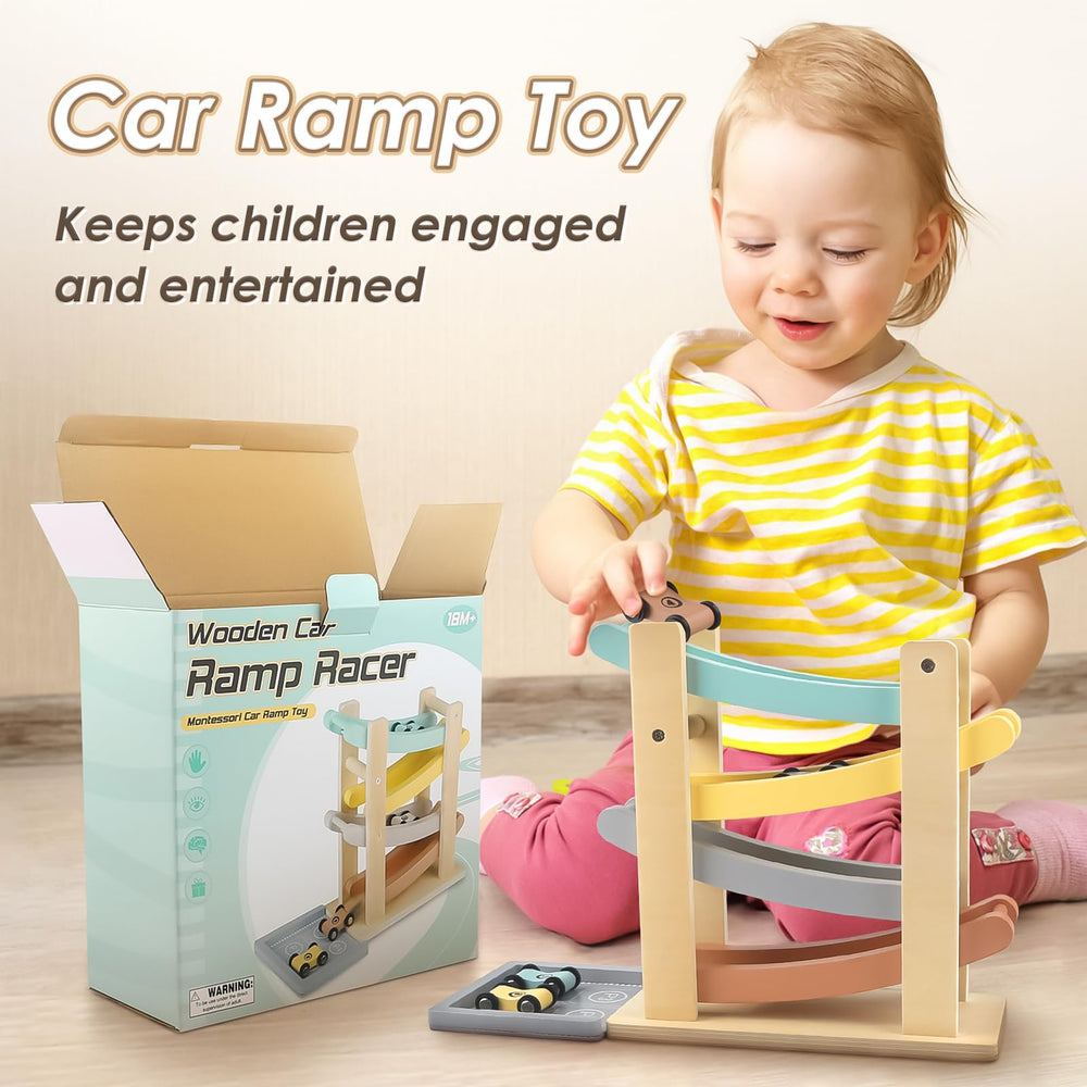 Joyreal safe wooden toy with non-toxic paints lasts through active play.