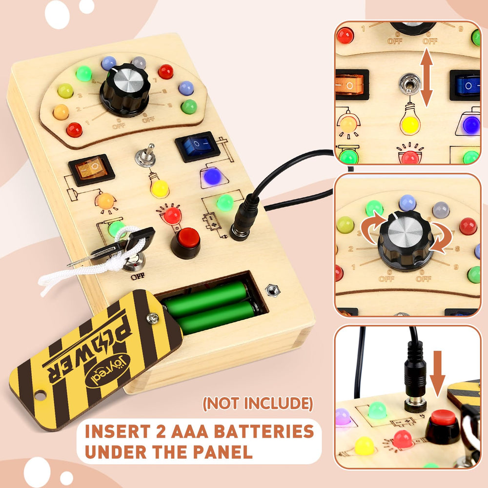 Joyreal Sensory Board demonstrates travel-friendly design for car trips and flights.