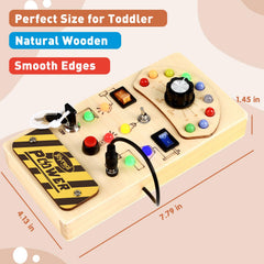 Joyreal Wooden Toy blends color, shape, and light for sensory learning.