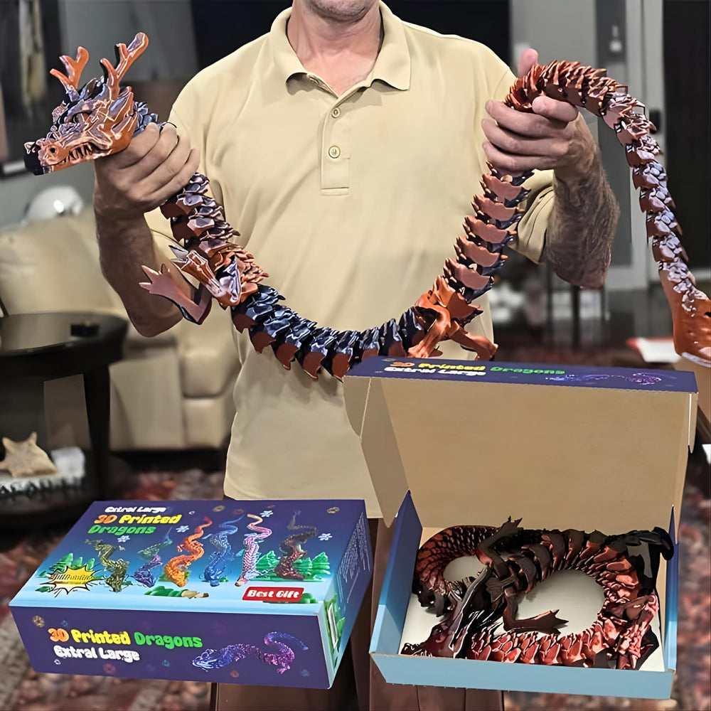 Joyroud dragon 35-inch articulated toy for imaginative play and display.