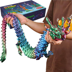 Joyroud laser-green dragon toy with articulated movement for imaginative play.