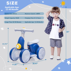 JoyRydz 6V bike suitable for indoor and outdoor use