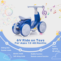 JoyRydz 6V bike remote control action guiding safe movement
