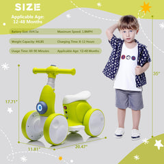 JoyRydz bubble machine ride-on toy, adding giggles during sessions.