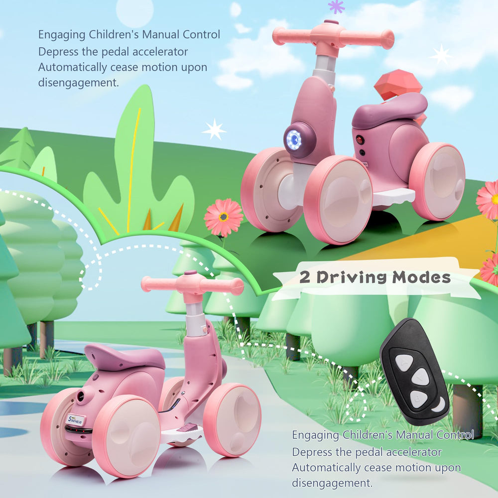 JoyRydz bike with music and LED effects to enhance indoor play sessions