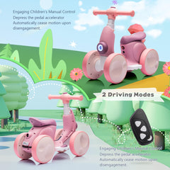 JoyRydz bike with music and LED effects to enhance indoor play sessions
