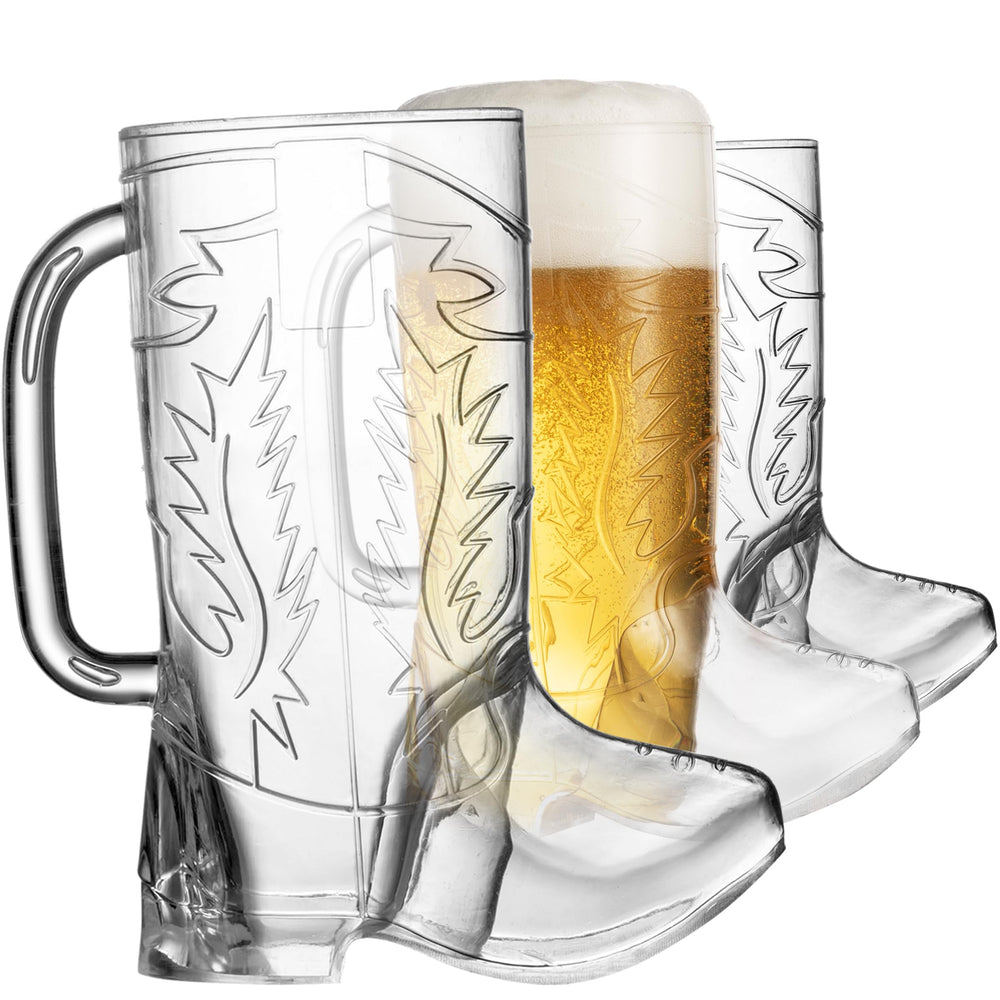JoyServe Cowboy Boot Cups arrive individually wrapped to prevent breakage