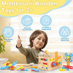 JOYSINTOY Montessori-inspired wooden toy promotes STEM exploration for ages 2-4