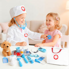 JOYSINTOY doctor kit toddlers dog patient for nurturing veterinary role-play scenarios