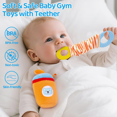 JoySpark Toys baby-safe mirror promotes self-recognition during tummy time and play.