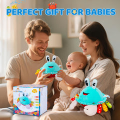 JoySpark Toys safe, durable plush crab ideal for active floor play.