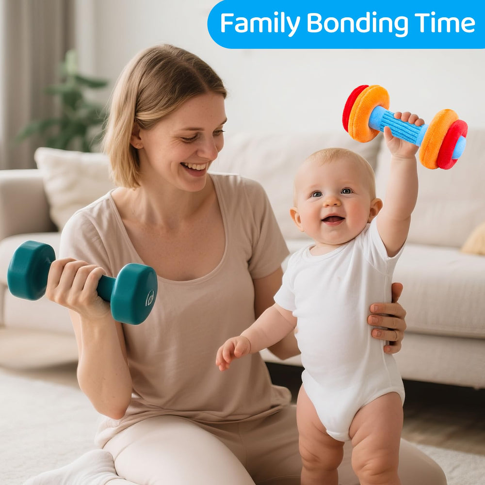 JoySpark Toys teether pull band soothes gums and encourages grasping.