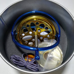 Joytech drawstring mechanism enabling quick spin setup and play