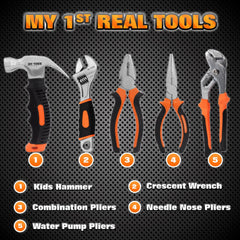 JoyTown Kids Real Tool Set combination pliers ideal for basic grip and assembly tasks