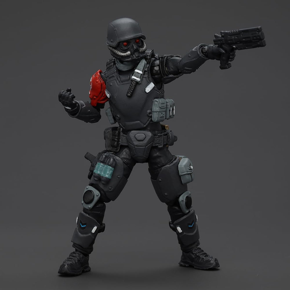 JOYTOY FEAR XS-01 Night Raid diorama-ready display option fits shelves.