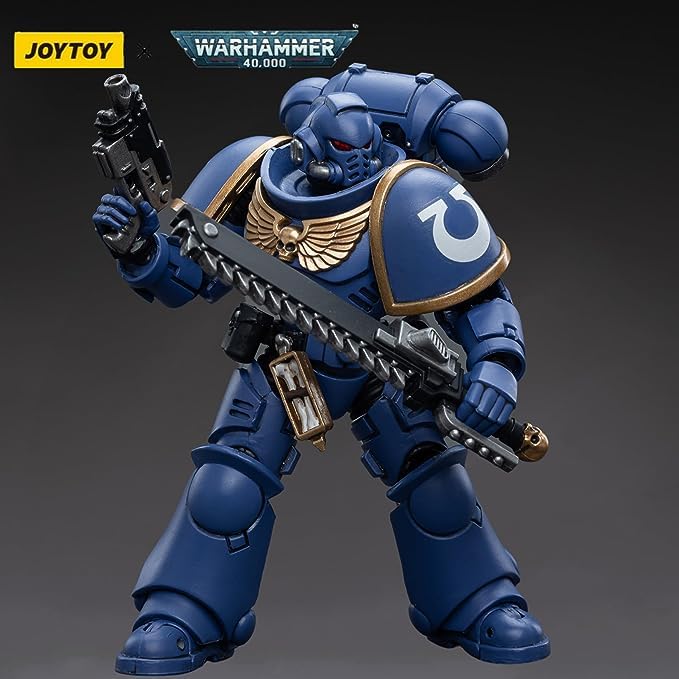JOYTOY Ultramarines Intercessors poseable limbs support action scenes