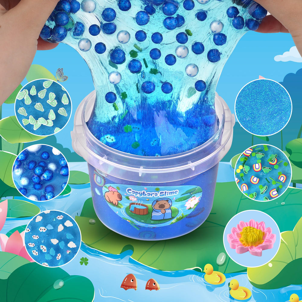 Joytry slime kit 8 add-ins with clay, glitter and foam beads enhance creativity