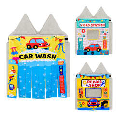 JoyTykes Play Panels on Nugget Couch assembly scene for flexible pretend play