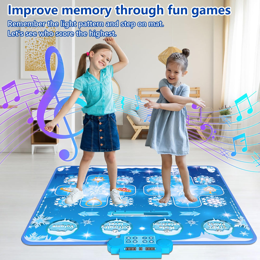 Joyvalley 2-player dance pad enables friendly competition and social play.