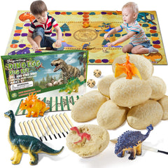 Joyvalley Dino Eggs Dig Kit with 12 eggs offers hands-on paleontology fun.
