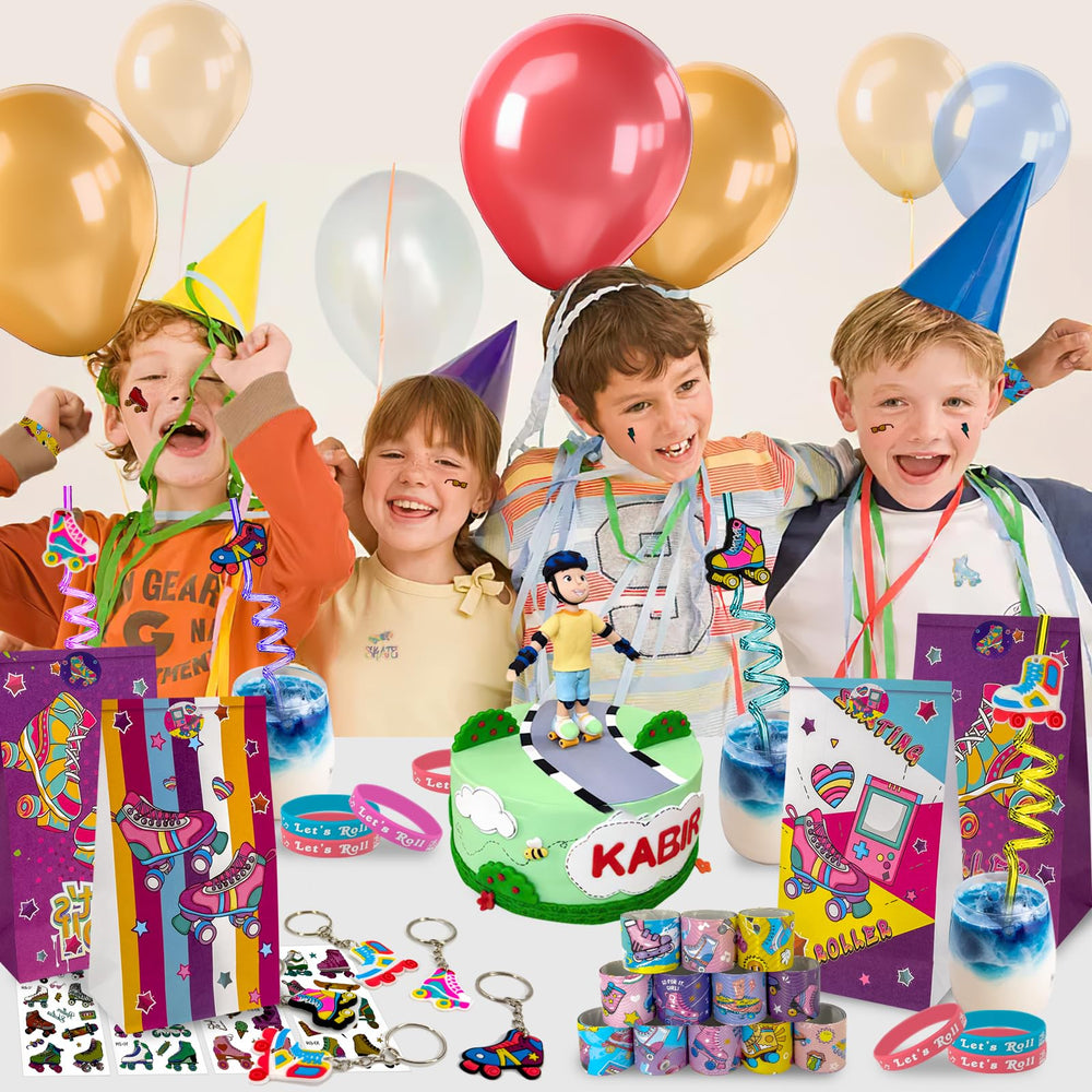 Joyvorite roller skate goodie bags with sealing stickers