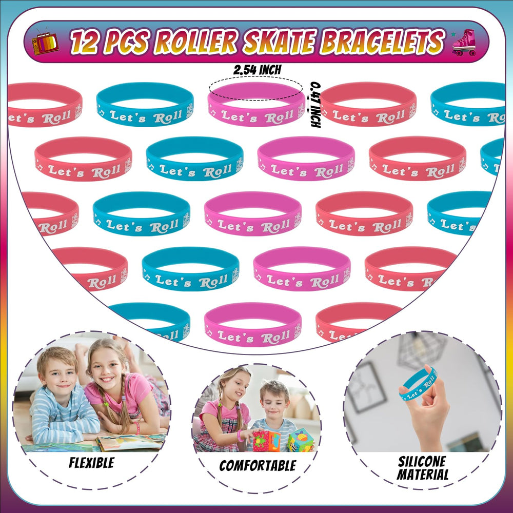 Joyvorite roller skate tattoo stickers with vibrant designs
