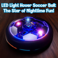 JoyX LED hover ball lights up in vibrant colors for indoor play.