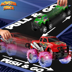JoyX push-n-go blue car in action showing quick launch and durable design.
