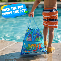 JoyX swimming goggles provide clear vision during pool practice.