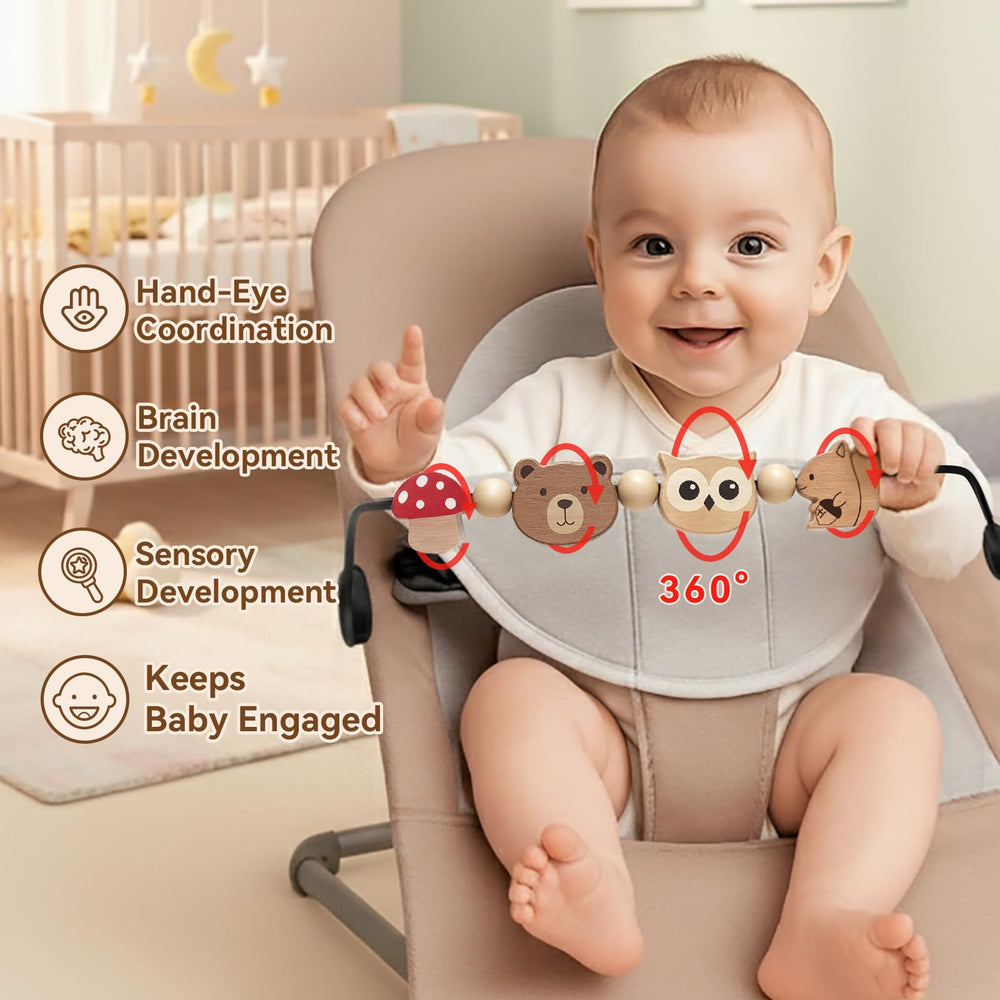 Joyxzacp toy bar rotatable swivel for engaging playtime