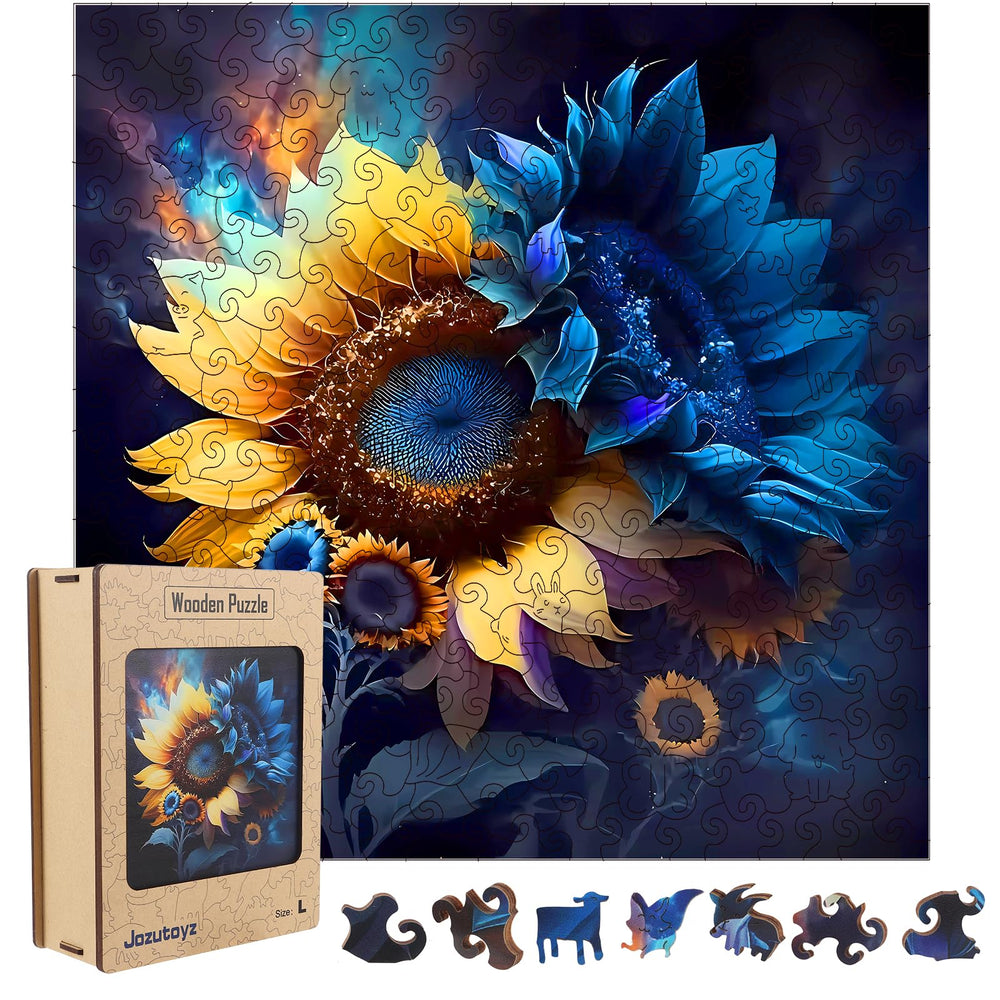 Jozutoyz 248-piece animal-shaped wooden puzzle pieces for focus and bonding