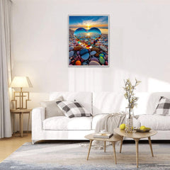 Jozutoyz Love Pebbles Beach 1000-piece puzzle sparks concentration and calm evenings.